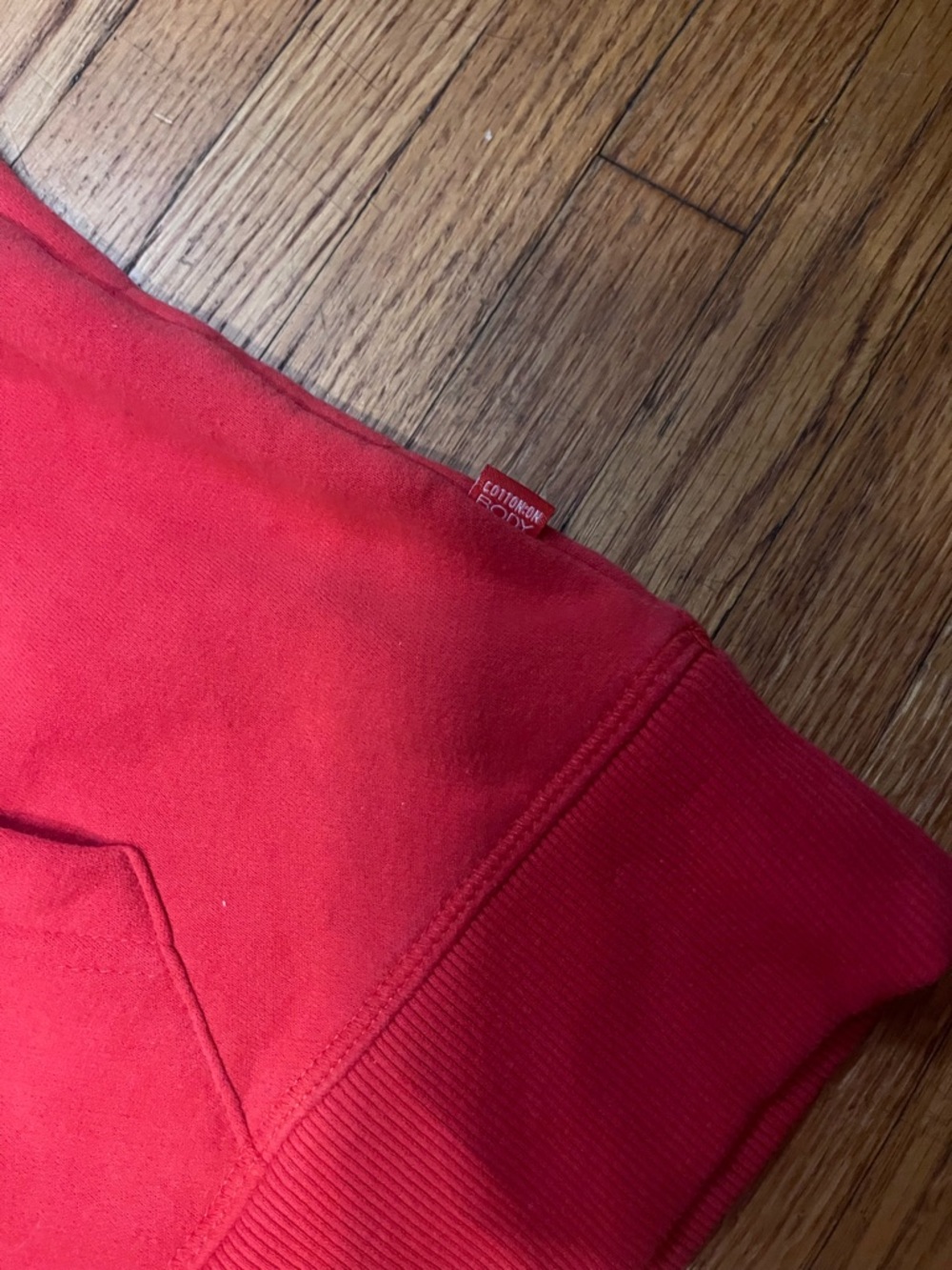Cotton On Wellness Club Red Hooded Pullover - Picture 6 of 7